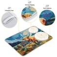 thumbnail image 4 of Cow Mountains Grass Houses Dish Drying Mat Dish Drainer Rack Mats Water Absorbent Non-Slip Easy Clean Heat Resistant for Kitchen Counter, 4 of 8