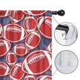 thumbnail image 4 of Blackout Kids Curtains,Red Footballs on Blue Pattern Childrens Insulated Curtains Set Of 2,Bedroom Essentials,Toddler Room Decor 42"x63", 4 of 5