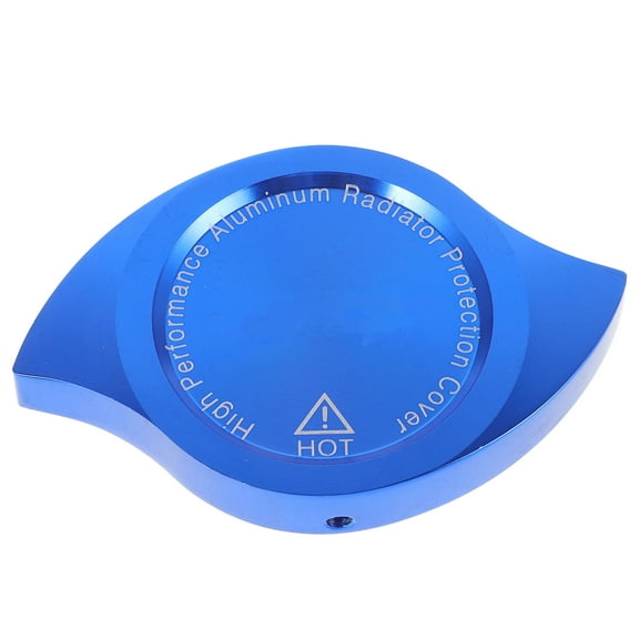 LOLIPPYY Car Radiator Reservoir Cap Replacement Blue Metal Coolant Tank Cover Durable Design