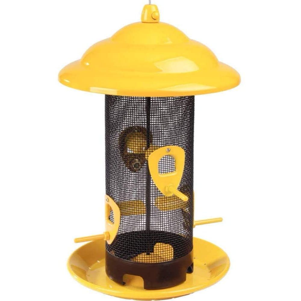 Stokes Select Sedona Screen Bird Feeder, 4 Feeding Ports, 3 lb Bird