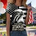 thumbnail image 2 of Leey-World 250 Years 1776-2026 250th Birthday Eagle Liberty Bell T-Shirt America 250 Shirt(Dark Gray,2XL), 2 of 7