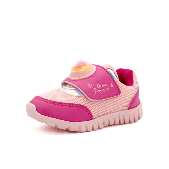 Tenis Para Niña Bubble Gummers Botón Con Luces Yoko Rosa Fucsia