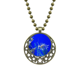 thumbnail image 1 of Ocean Deep Water Blue hipocampo agua foto Colgante Estrella Collar Luna Cadena Joyas Unbranded M, 1 of 3