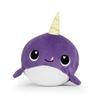 Jumbo Plushy Skwishy BonBon the Purple Narwhal Slow Rise Foam Plush Toy