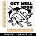 thumbnail image 2 of Sick Dog Get Well Soon Self-Inking Rubber Stamp Ink Stamper - Red Ink - Large 1-1/2 Inch, 2 of 7