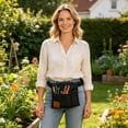 thumbnail image 3 of Lumxatz Nnndbs Multi Pocket Tool Apron Belt, Heavy Duty Electrician Work Pouch with Adjustable Waist, Utility Storage Organizer for Carpenter Gardener Construction,A, 3 of 8