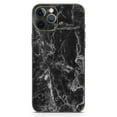 thumbnail image 2 of DesignSkinz Smooth Black Marble Full-Body Skin Decal Wrap Cover for iPhone 12 Mini, 2 of 9