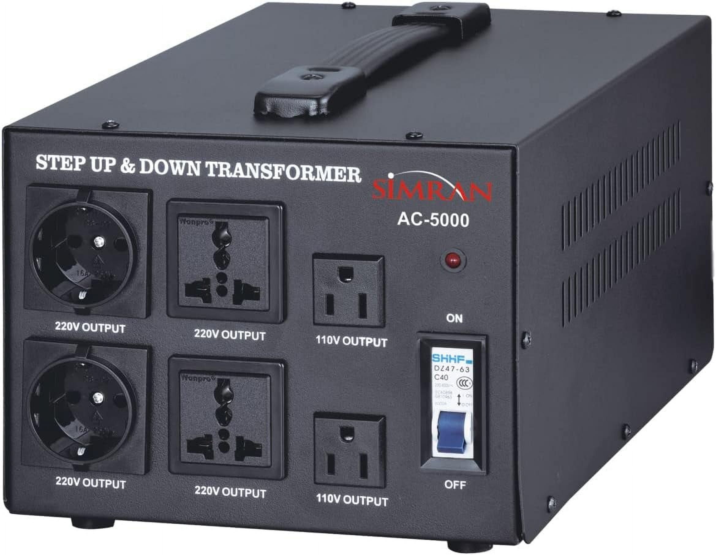 Simran AC-5000 Voltage Converter Transformer 110V/220V Simran AC-5000 Voltage Converter Transformer 110V/220V