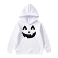 thumbnail image 1 of Chandail à Capuche Imprimé Halloween pour Garçons, Chandail en Molleton Doux avec Motif Graphique, Tenue Décontractée Confortable, 1 of 3