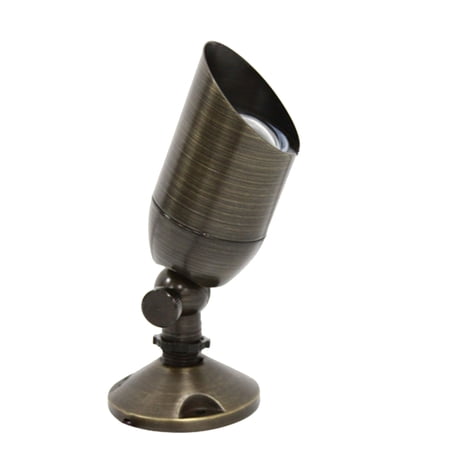 LNC 6W Solid Bronze LED Outdoor Spotlight 2700K Warm White 490 Lumens for Low Voltage Landscape Lighting of Yard, Lawn, Garden, Patio, Trees & House