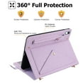 thumbnail image 4 of Handbag Case for iPad 10 Gen 10.9 inch 2022,ipad 10th Generation Case with Pencil Holder, Folio Stand PU Leather Crossbody Shoulder Hand Strap Card Pockets Magnetic Envelope Wallet Cover,Purple, 4 of 7