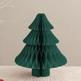 thumbnail image 4 of (Clearance) pdqouc Paper Christmas Tree 3D Honeycomb Centerpiece Xmas Paper Tree Decoration Green Red Neutral Color Honeycomb Tree Table Decor for Table Mantel Fireplace Party Holiday Decor, 4 of 4