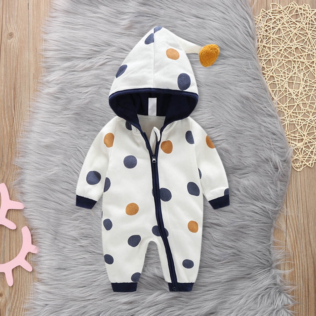 Rovga Baby Girl Clothes 6-12 Months Romper Jumpsuit Ruffle Playsuit Girl Baby Floral Outfits Boy Girls Romper&Jumpsuit Retro Playsuit Blue