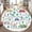 Color 3, variant on 3ft Nursery Rug, Playful Cartoon Road Map Cars Trees Green Washable Playroom Educational & Fun with Cars and Toys Non-Slip Children Rugs for Kids Classroom Decor