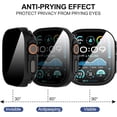 thumbnail image 5 of 2 Pack Privacy Apple Watch Case, [26 Degree Anti Spy] [Touch Sensitive]Ultra-Thin Glass Lightweight Cover Bumper for Apple Watch Series Ultra 3/2/1 49mm, Anti-peep Screen Protector for iWatch Series, 5 of 8