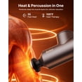 thumbnail image 4 of ibreo Massage Gun Deep Tissue with Heat, Professional Muscle Massager for Pain Relief, 4 Speeds and 6 Massage Heads Handheld Back and Neck Massager for Athletes Men Women Gift, 4 of 9