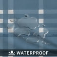 thumbnail image 3 of Everyday Luxuries Waterproof Oval Fitted Tablecloth 52 x 70 Inch Stain and Wrinkle Resistant | Decorative 3.6 gauge Blue Atlantic Plaid Vinyl Table Cover for Indoor Outdoor Seating & Occasions., 3 of 6