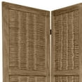 thumbnail image 2 of Oriental Furniture 5 1/2 ft. Tall Bamboo Matchstick Screen - Grey - 6 Panel, 2 of 3