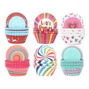 Jubor Cupcake Liners for Baking,Mini Baking Cups Muffin Liners 600-Count Multicolor