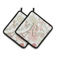 thumbnail image 3 of Carolines Treasures CJ2002-OPTHD Letter O Love in Paris Pink Pair of Pot Holders, 7.5 x 3 x 7.5 in., 3 of 7