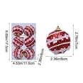 thumbnail image 3 of Surpdew 6Pcs Christmas Crafts Sequin Ornaments Kit Includes Foam Balls Sequins Christmas Crafts Christmas Tree Ornaments Diy Crafting For Christmas Holiday Party Red, 3 of 8