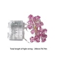 thumbnail image 3 of Guirnalda de luces de hada estilo cristal de fluorita | 20 bombillas LED rojas | Alambre de cobre flexible de 7 pies | Uso en interiores y exteriores | Iluminación decorativa en forma de corazón |, 3 of 6