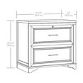 thumbnail image 2 of Pemberly Row Contemporary Engineered Wood Lateral File in Brushed Oak, 2 of 12