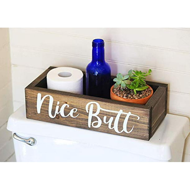 Nice Butt Bathroom Decor Box Toilet Paper Holder Farmhouse Rustic Handmade In Boone North Carolina Walmart Com Walmart Com