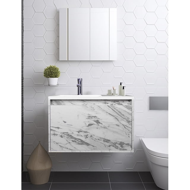 Gabinete De Baño TURNER Con Lavabo y Llave Minimalista