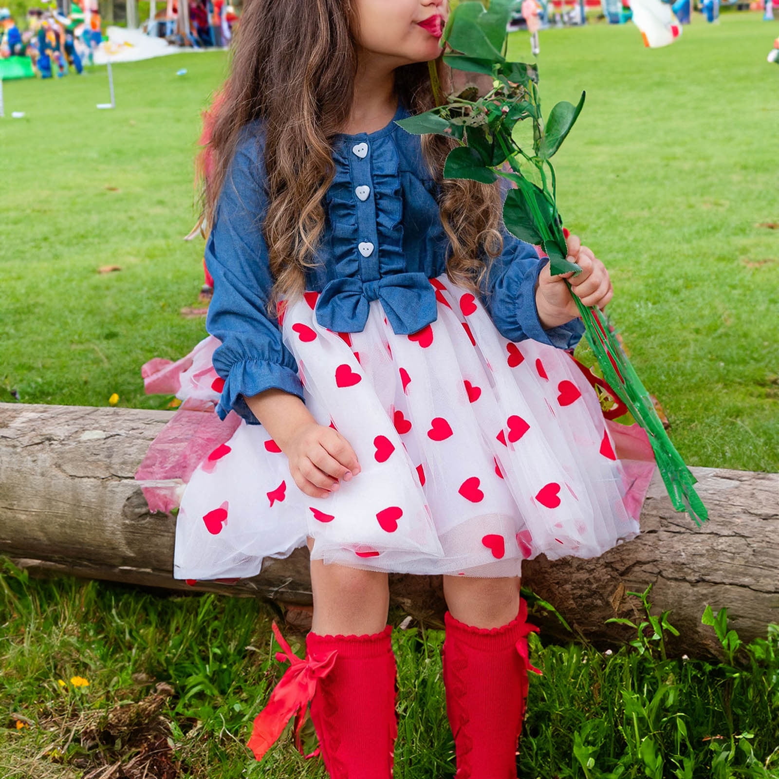 Buy Cute Kids Baby Girl Long Sleeve Casual Dresses Striped Summer Dress Clothes At Affordable Prices - Free Shipping, Real Reviews With Photos