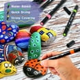 thumbnail image 3 of 60 Colors Acrylic Paint Markers, Dual Tip Acrylic Paint Pens with Brush and Fine Tips for Kids, Adults, Wood, Canvas, Stone, Rock Painting, Glass, Ceramic Surfaces, DIY Crafts Making, 3 of 6