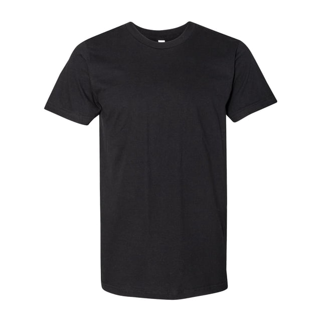 American Apparel USA-Made Fine Jersey Tee, S, Black