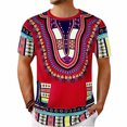 thumbnail image 4 of T Shirts For Men Big And Tall Pattern Print Casual Loose Crew Neck Short Sleeve T Shirt Comfortable 2026 Spring Summer Fall Work Tee Pullover Outfits Red XL, 4 of 4