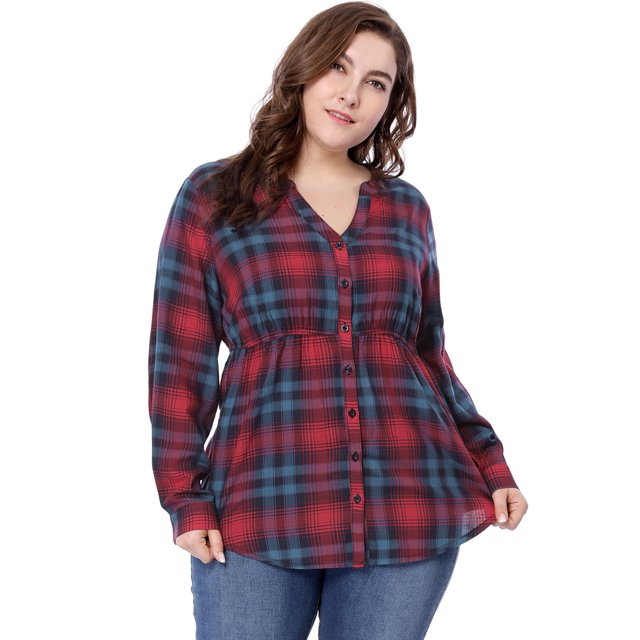 INSPIRE CHIC T-Shirt Décontracté à Manches Longues Col en V Fendu pour Femmes