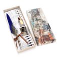 thumbnail image 2 of Oubit Feather Pen Gift,Feather Pen Set Retro Gift Pen Writing Ink Set Optimized for Excellence, 2 of 9
