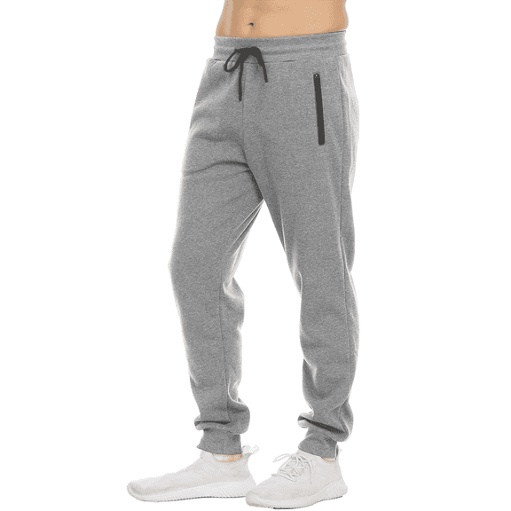 Men's Sweatpants Joggers Lightweight Elastic Waist Athletic Workout Gym Running Sweat Pants with Pockets Black