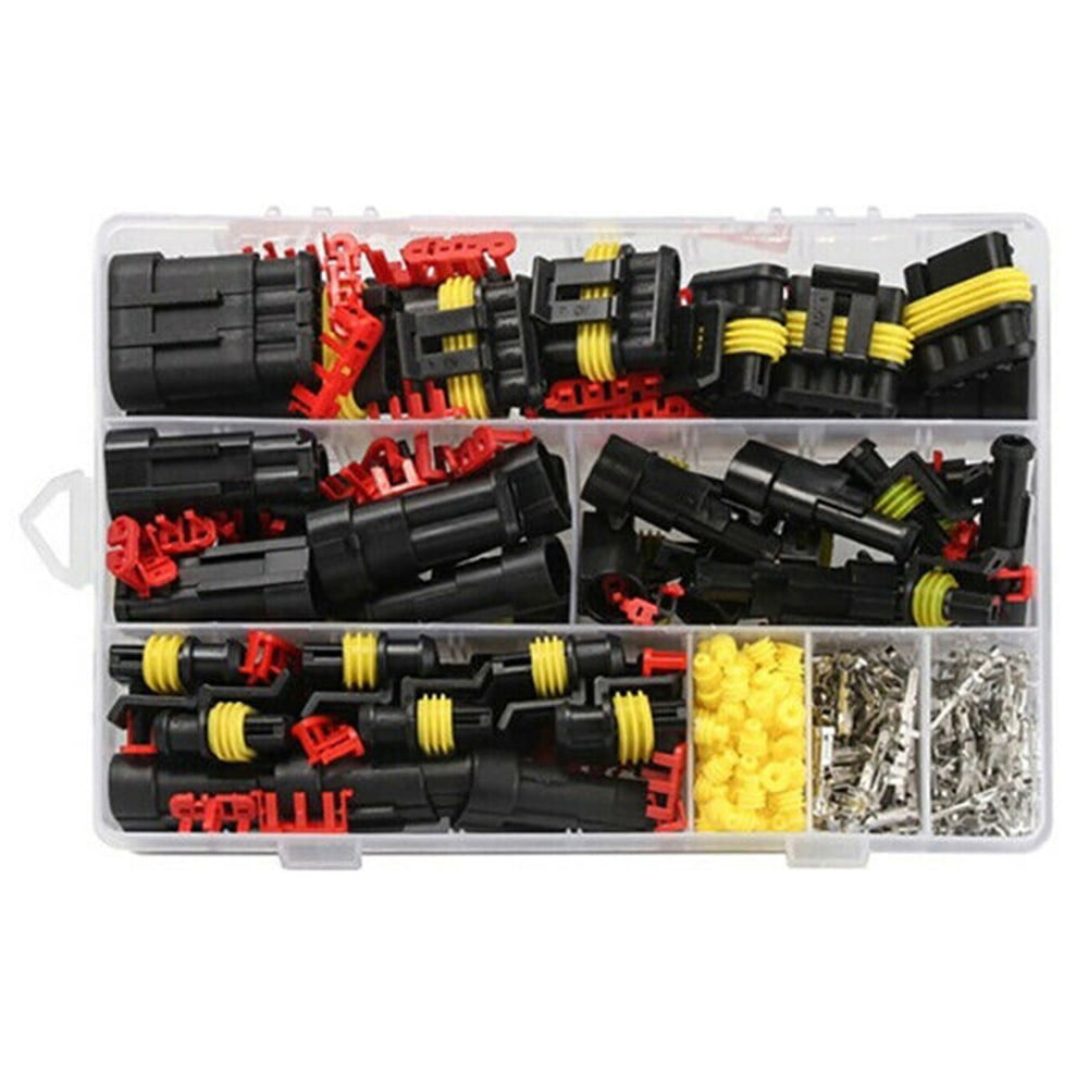ZZlann 352Pcs 12V Waterproof Electrical Wire Connector Terminal Kit 1/2/3/4 Pin Car Accessories