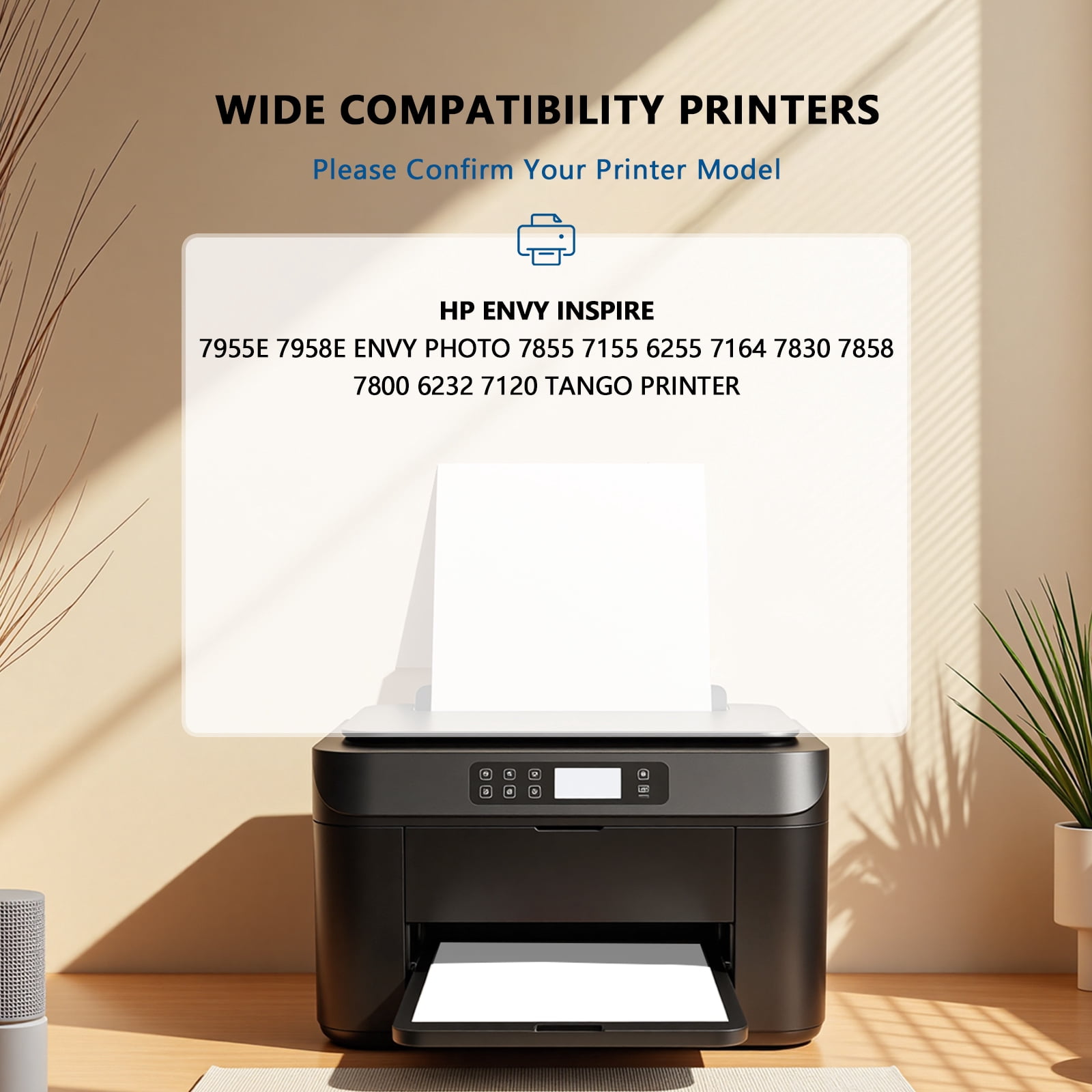 64XL Ink Cartridges Compatible for 64 Ink Cartridges Ink 64 XL 7858 7855 7155 7255e 7955e Printer nk (Black Tri-color)