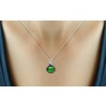 thumbnail image 6 of 4 1/5 Carat T.G.W. Chrome Diopside And Black & White Diamond Accent Sterling Silver 3-Piece Jewelry set, 6 of 7