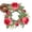 Hot Pink, variant on Valentine's Day Rose Candle Rings Wreaths Artificial Flowers with Green Leaves Floral Table Pillar Centerpiece Mini Rings Garland for Wedding Home Party Table Wreath Candle Holder Décor