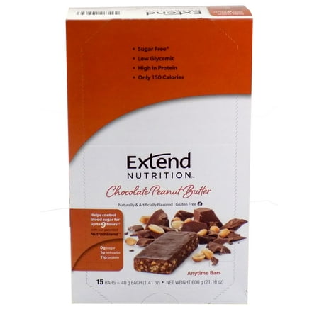Extend Nutrition Bar, Chocolate Peanut Butter, 11g Protein, 15