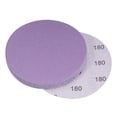 thumbnail image 1 of 10 Pack 4-Inch Purple Sanding Discs 180 Grits Hook & Loop Professional Aluminum Oxide Sandpaper, 1 of 6