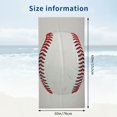 thumbnail image 3 of PHYHOO Baseball Oversized Quick Dry Microfiber Beach Towel Print Lightweight Sand Free Towel Super Soft &amp; Absorbent for Travel Swimming Sports 30x60in, 3 of 8