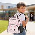 thumbnail image 4 of Jeiento Cute Cat Lightweight Kids Preschool Backpack, Polyester Bookbag with Large Compartment, Multi-Pocket Toddler School Bag for Daycare Travel, Pink, 4 of 7