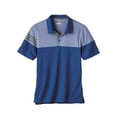thumbnail image 2 of Adidas - Heathered 3-Stripes Colorblocked Polo - A213 - Collegiate Royal - Size: 2XL, 2 of 3
