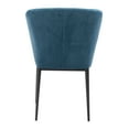 thumbnail image 3 of 22.4" x 23.6" x 33.9" Blue, Velvet, Stainless Steel, Dining Chair - Set of 2, 3 of 4