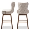 thumbnail image 5 of Home Square Swivel Barstool in Light Beige Finish - Set of 4, 5 of 8