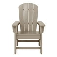 thumbnail image 6 of WestinTrends Malibu Kids Outdoor HDPE Adirondack Plastic Patio Chair, Weathered Wood, 6 of 15
