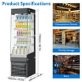 Commercial Refrigerator,Display Fridge Upright Beverage Cooler, Floor