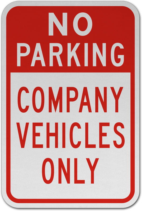 12x18 6 Pack of Signs Reserved Parking Parents with Large Children Print Blue Notice Parking Metal Large Sign 